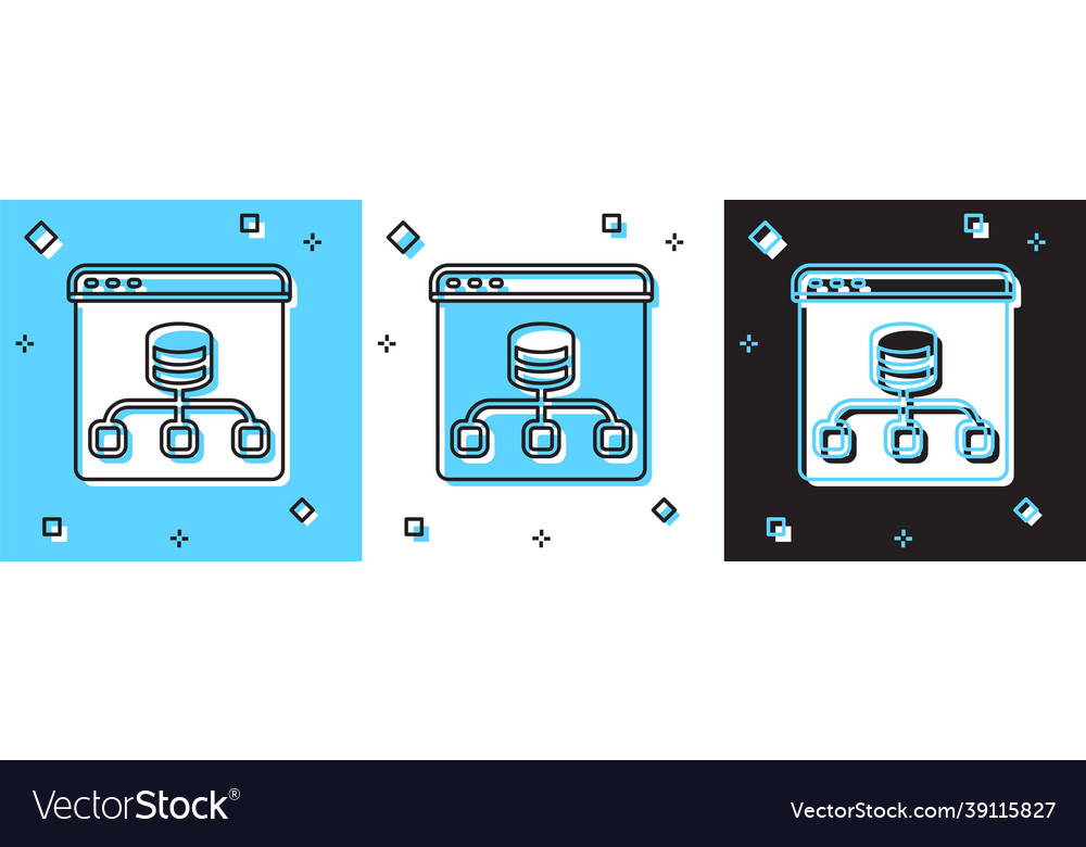 Legen Sie Serverdaten Webhosting-Symbol isoliert vector image Legen Sie Serverdaten Webhosting-Symbol isoliert