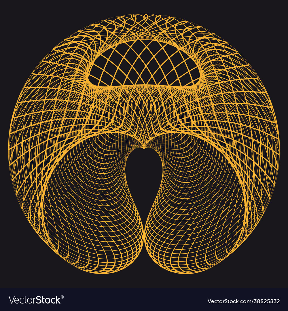 Abstract generative art object vector image Abstract generative art object
