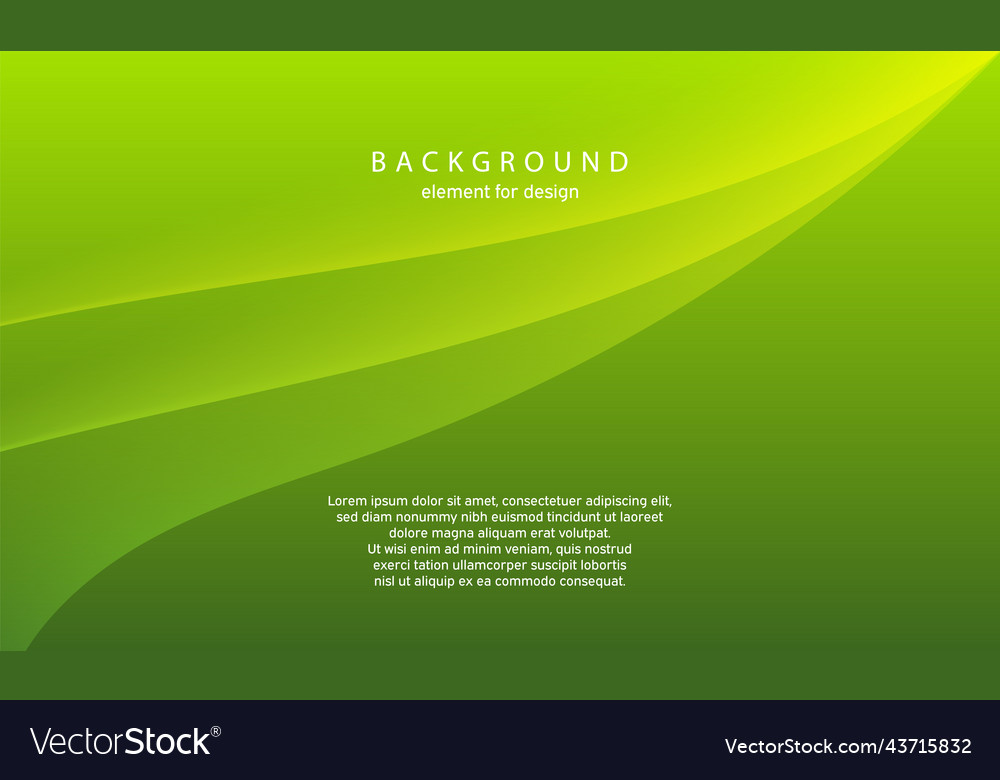 Abstract wave element for design green digital vector image Abstract wave element for design green digital