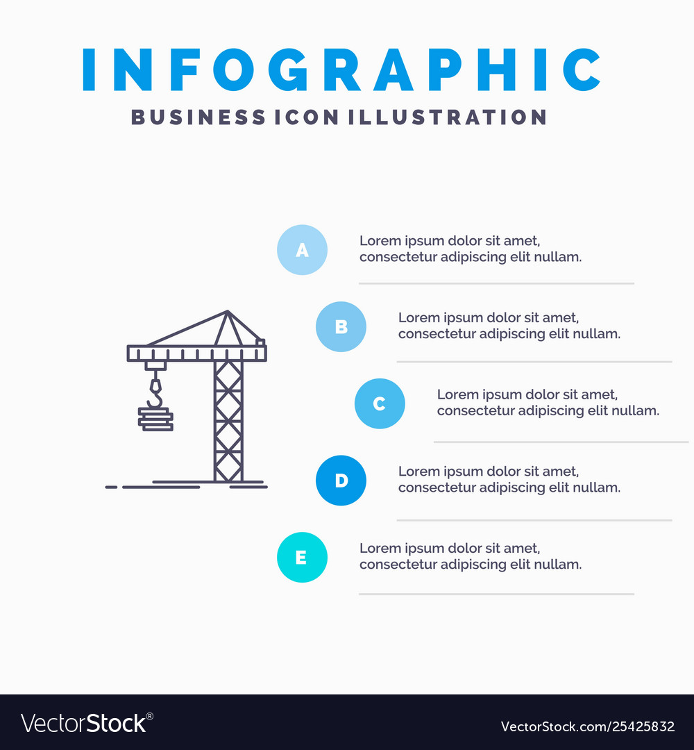 Crane building construction constructing tower Vector Image Crane building construction constructing tower