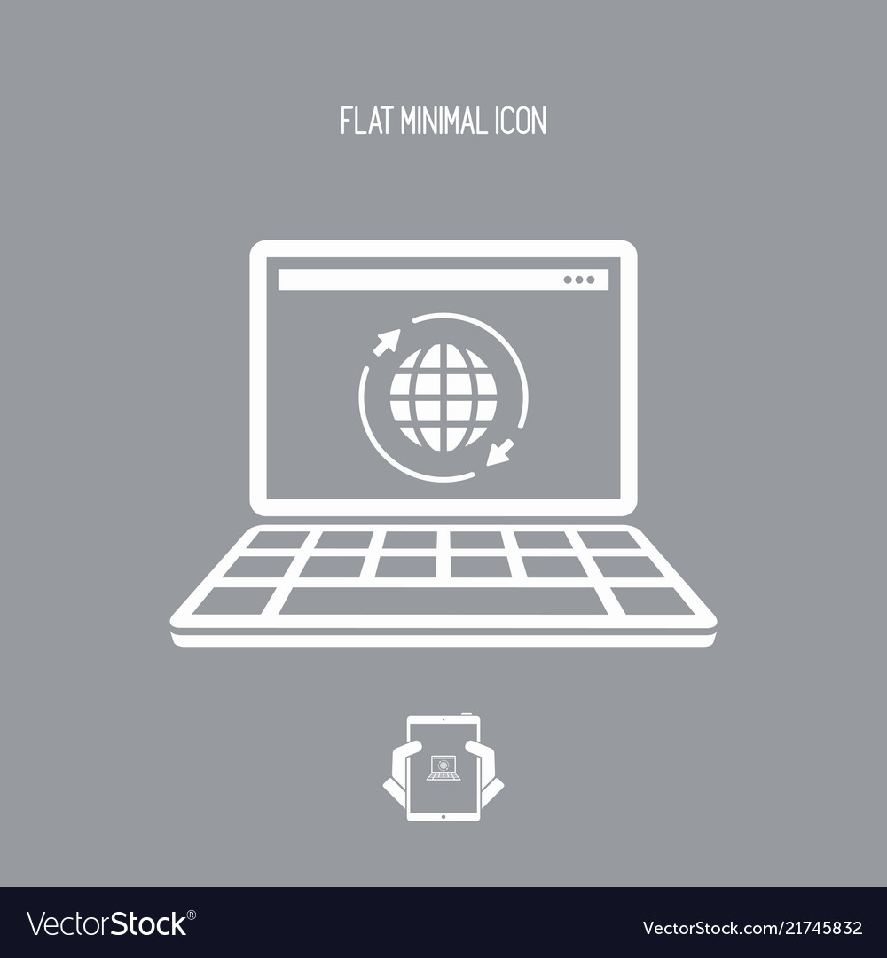 Global web services - flat minimal icon