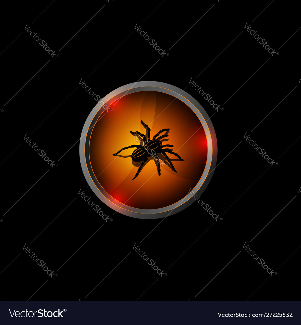 Premium Photo  Black spiders on a web on an orange halloween