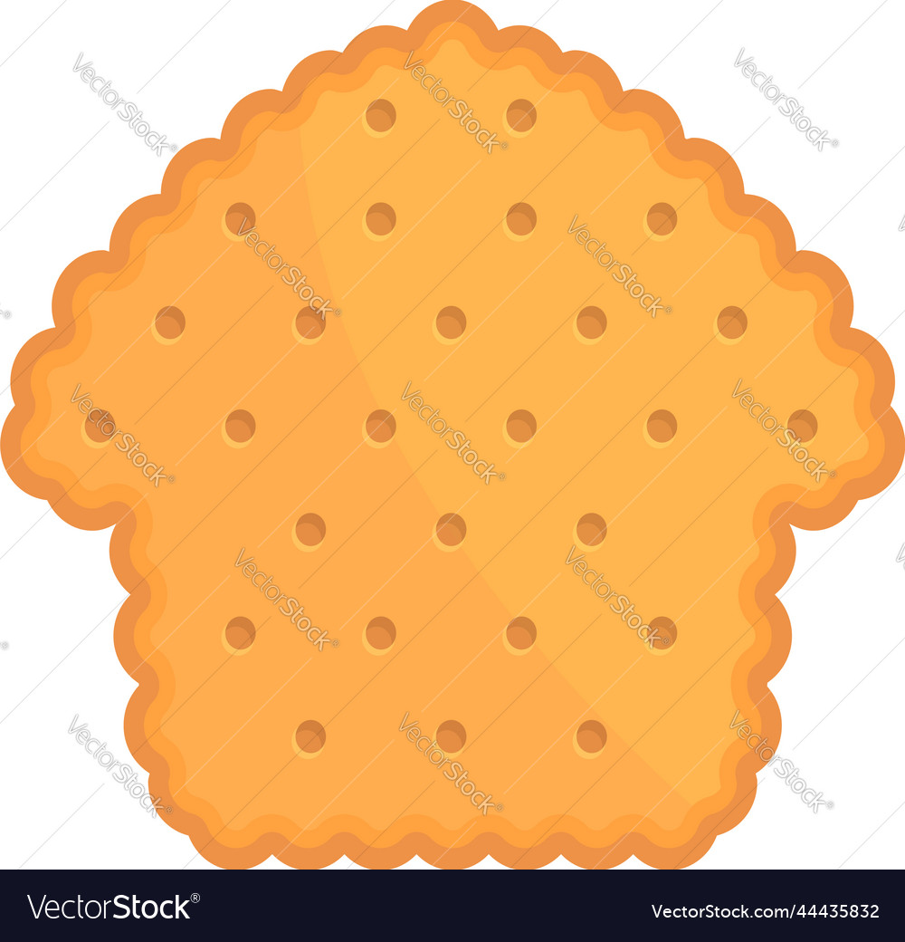 House cracker icon cartoon cookie food Royalty Free Vector