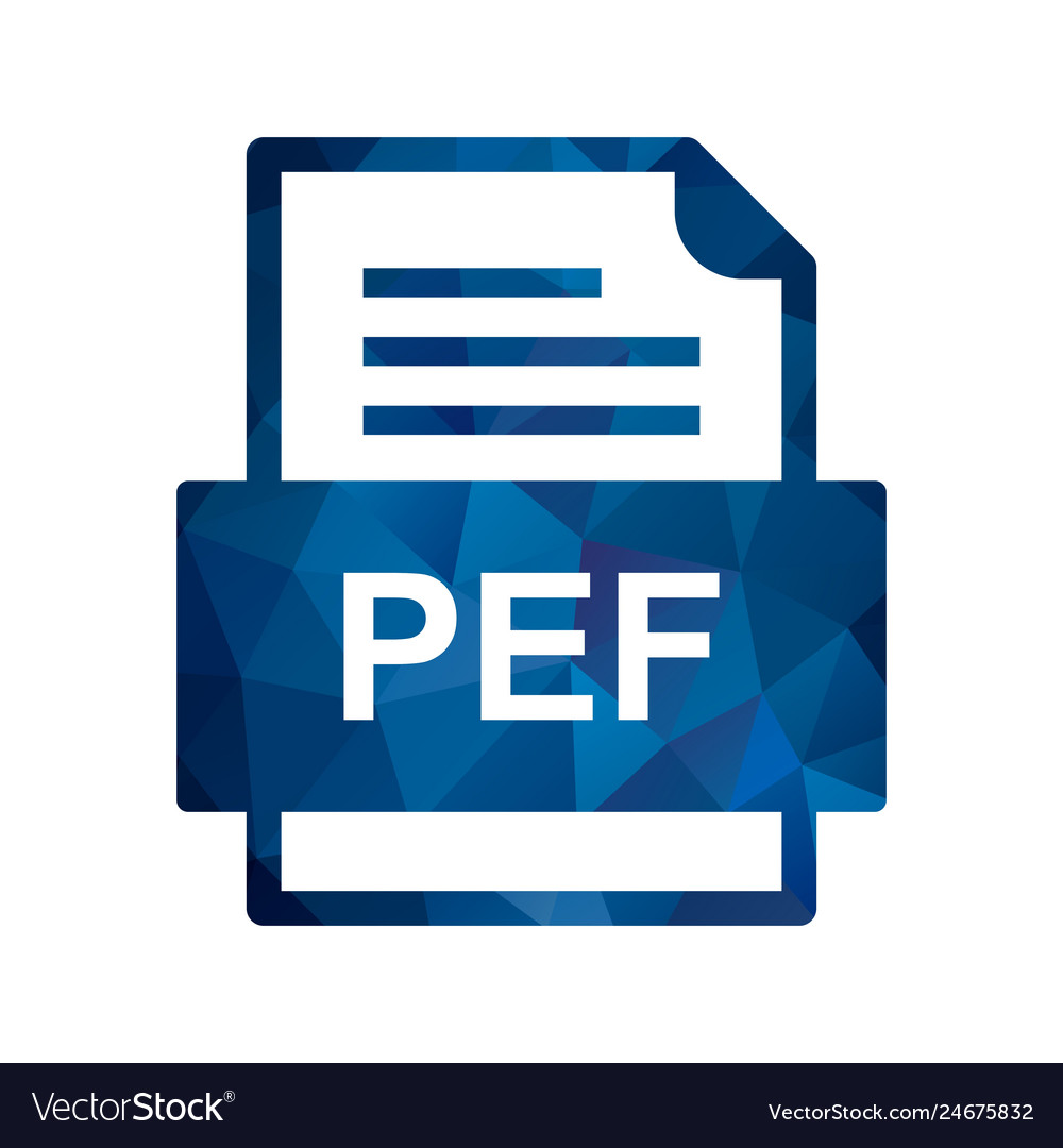 Pef file document icon