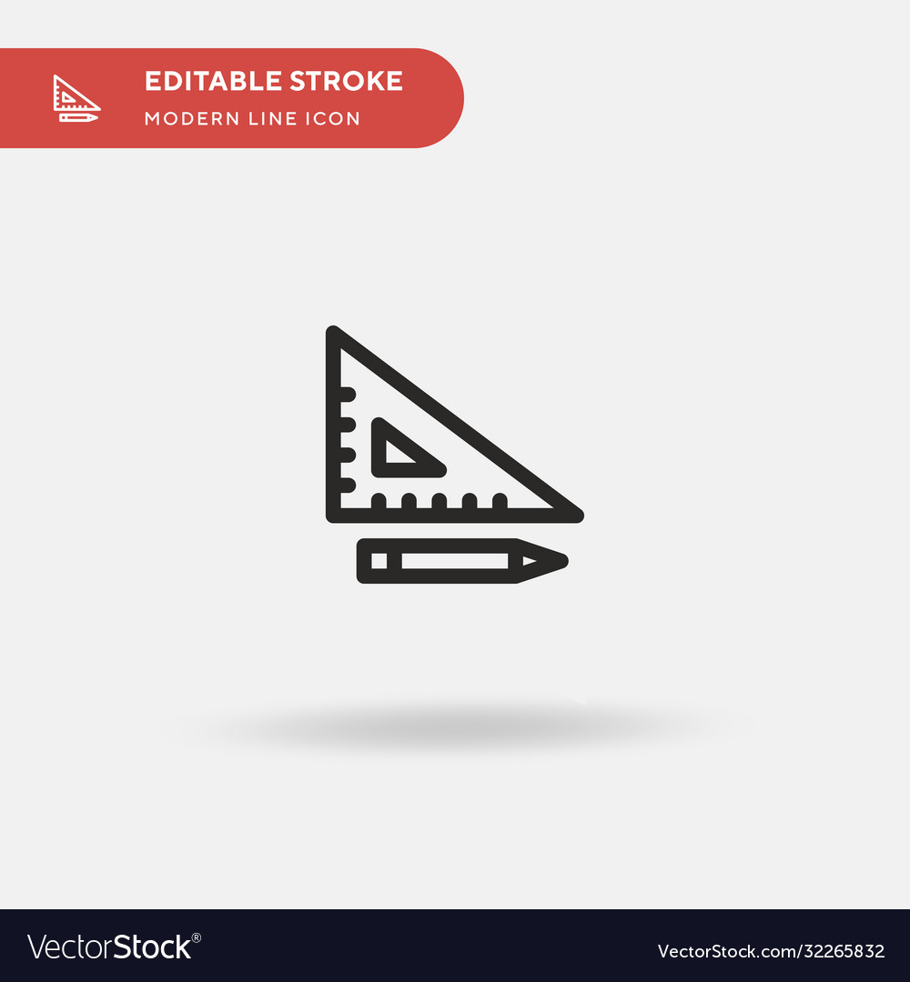 Ruler simple icon symbol