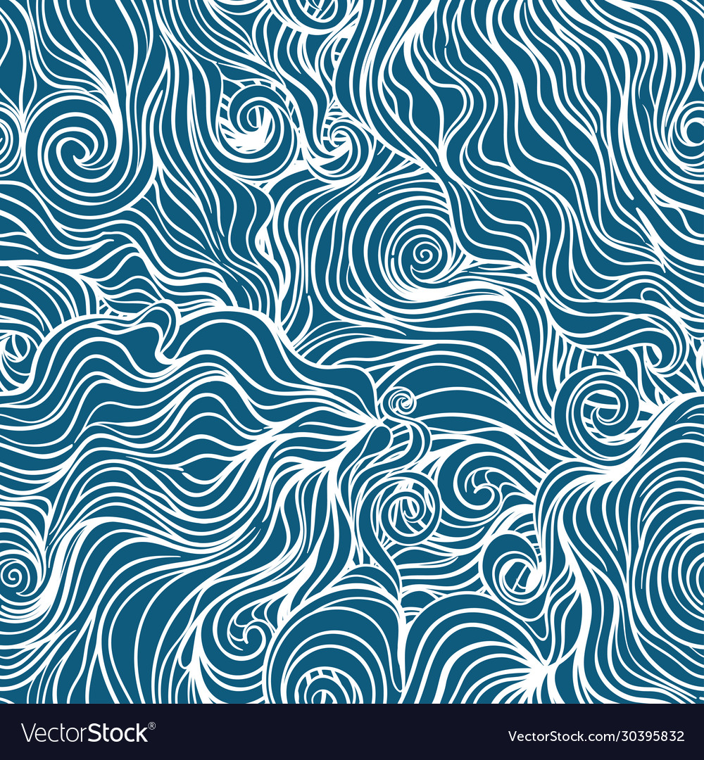 Seamless curl wave background