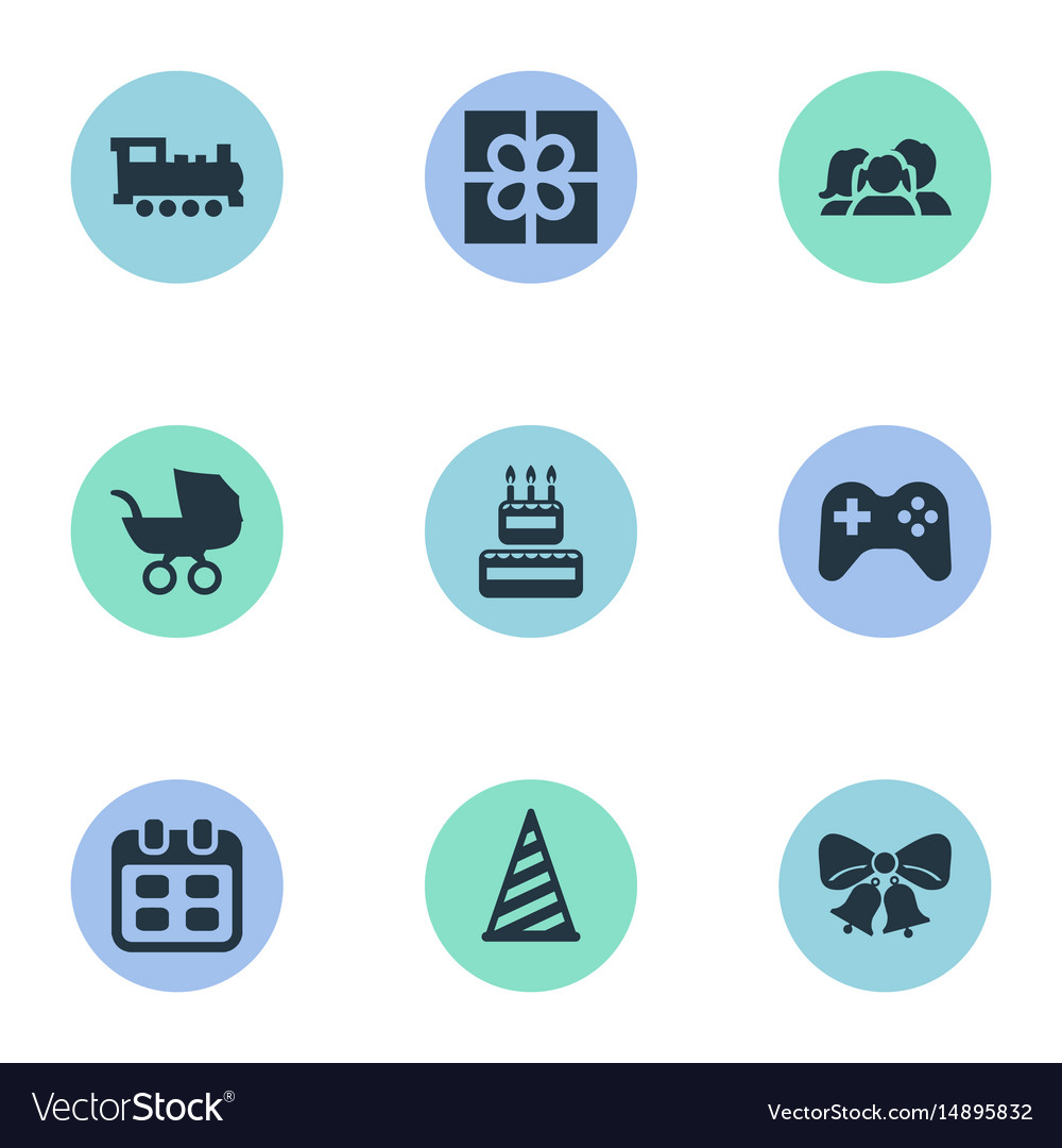 Set of simple celebration