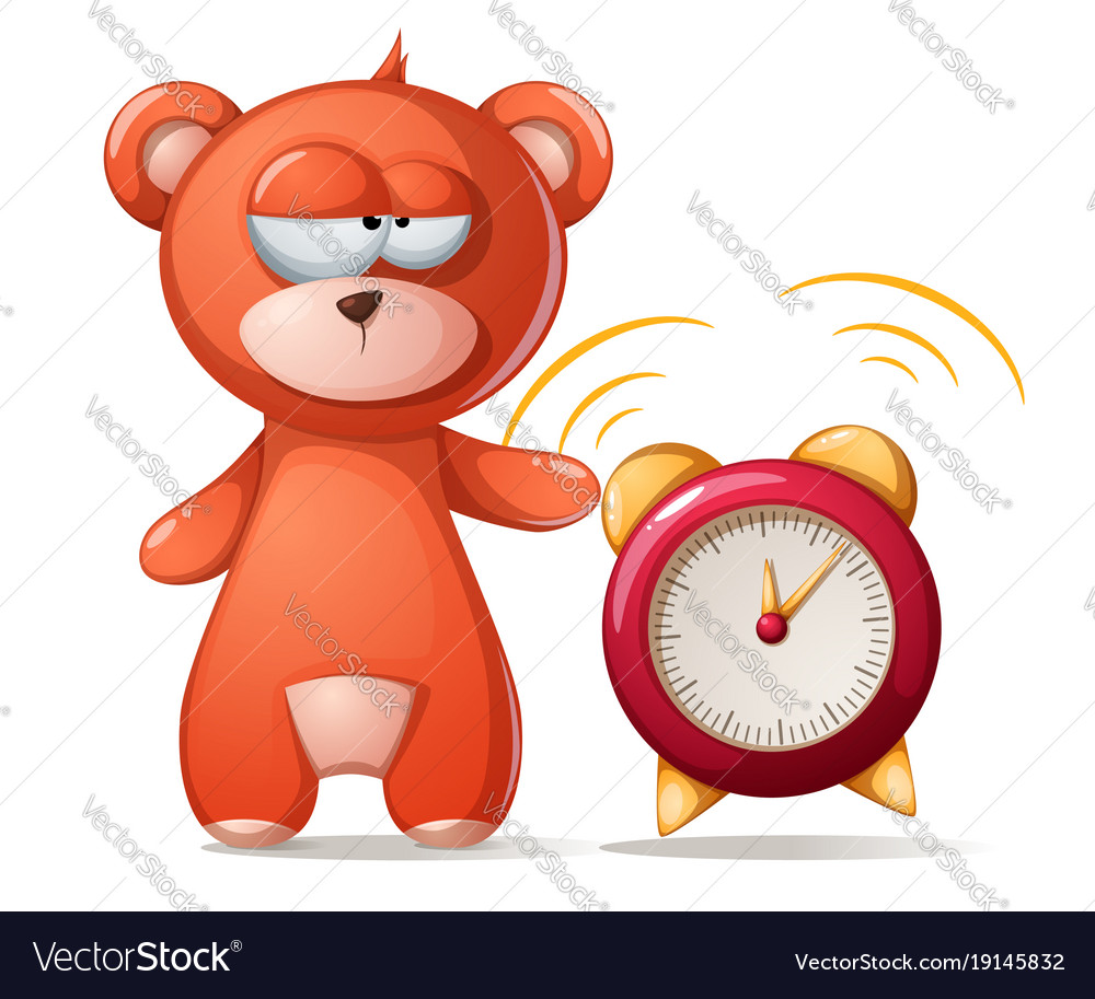 Sleeping bear funny cute alarm