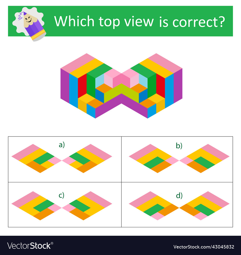 Task for development of attention vector image Task for development of attention