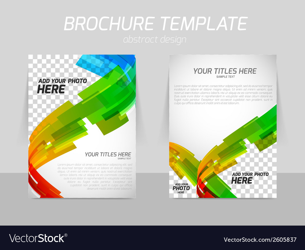 Abstract line motion brochure