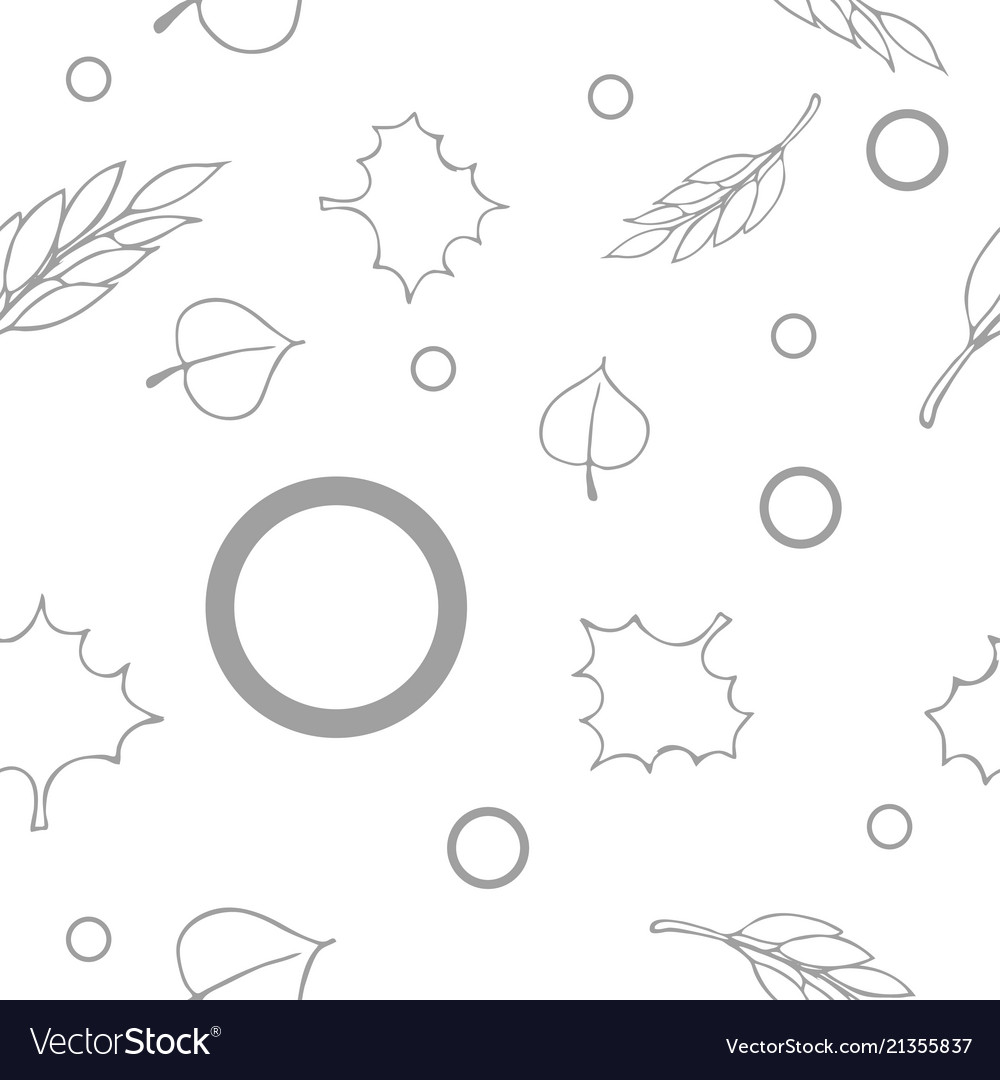 Autumn seamless pattern vector image Autumn seamless pattern