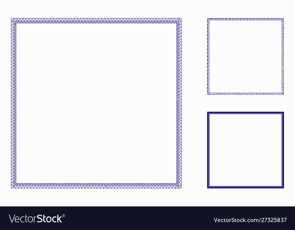 Double square frame mesh 2d model vector image Double square frame mesh 2d model