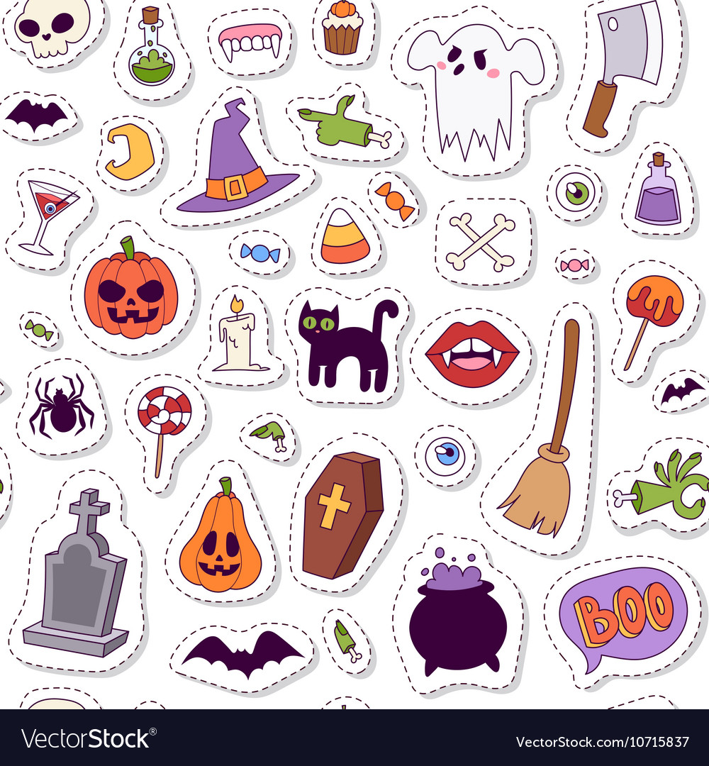 Halloween symbols collection