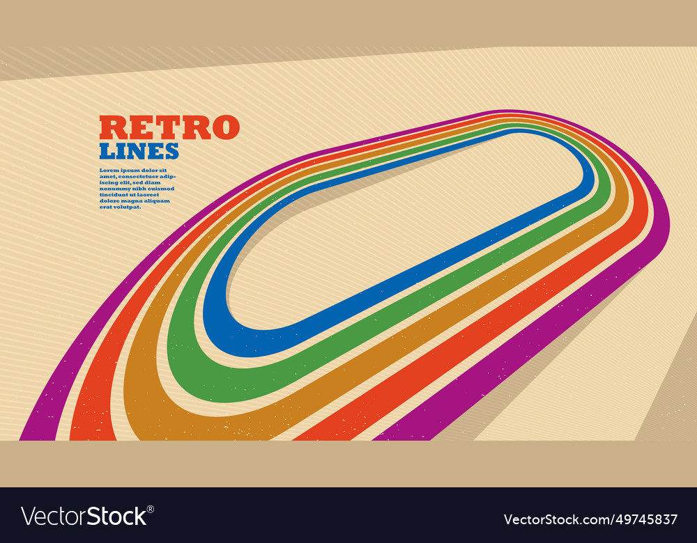 Linear abstract background in all colors vector image Linear abstract background in all colors