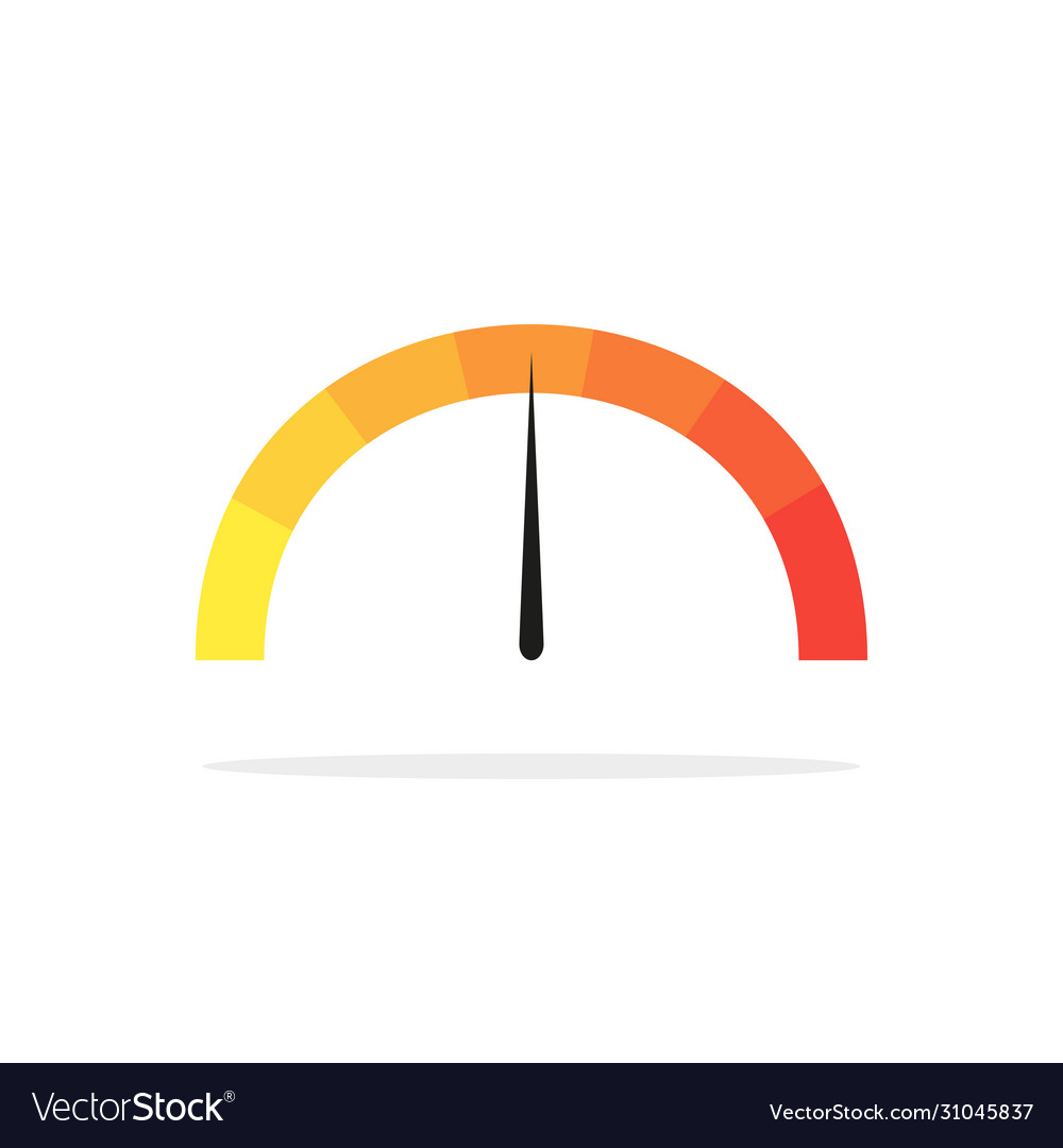 Round temperature sensor with shadow in flat Vector Image Round temperature sensor with shadow in flat