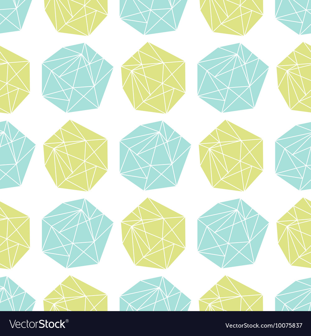 Seamless repeat pattern with polygonal shapes