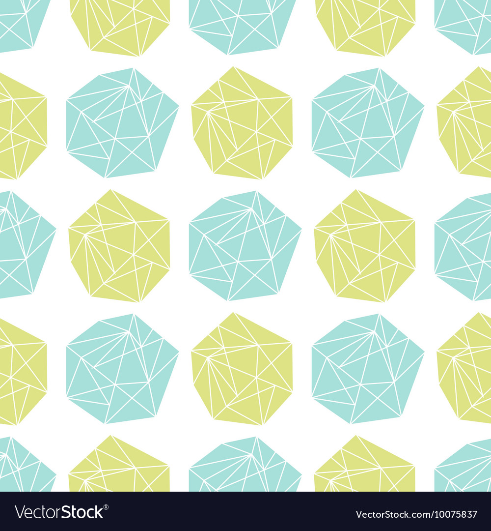 Seamless repeat pattern with polygonal shapes