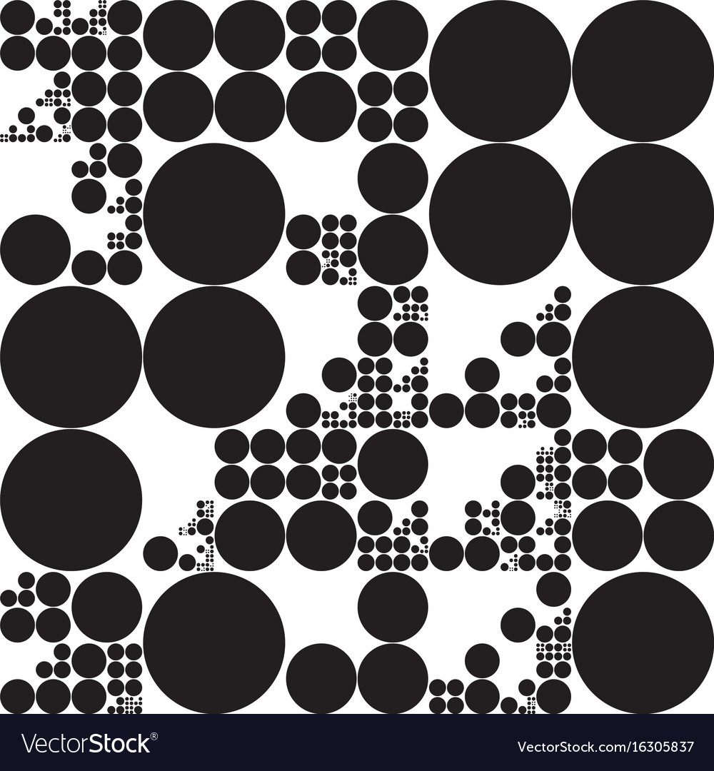 Subdivided circle grid system randomly sized