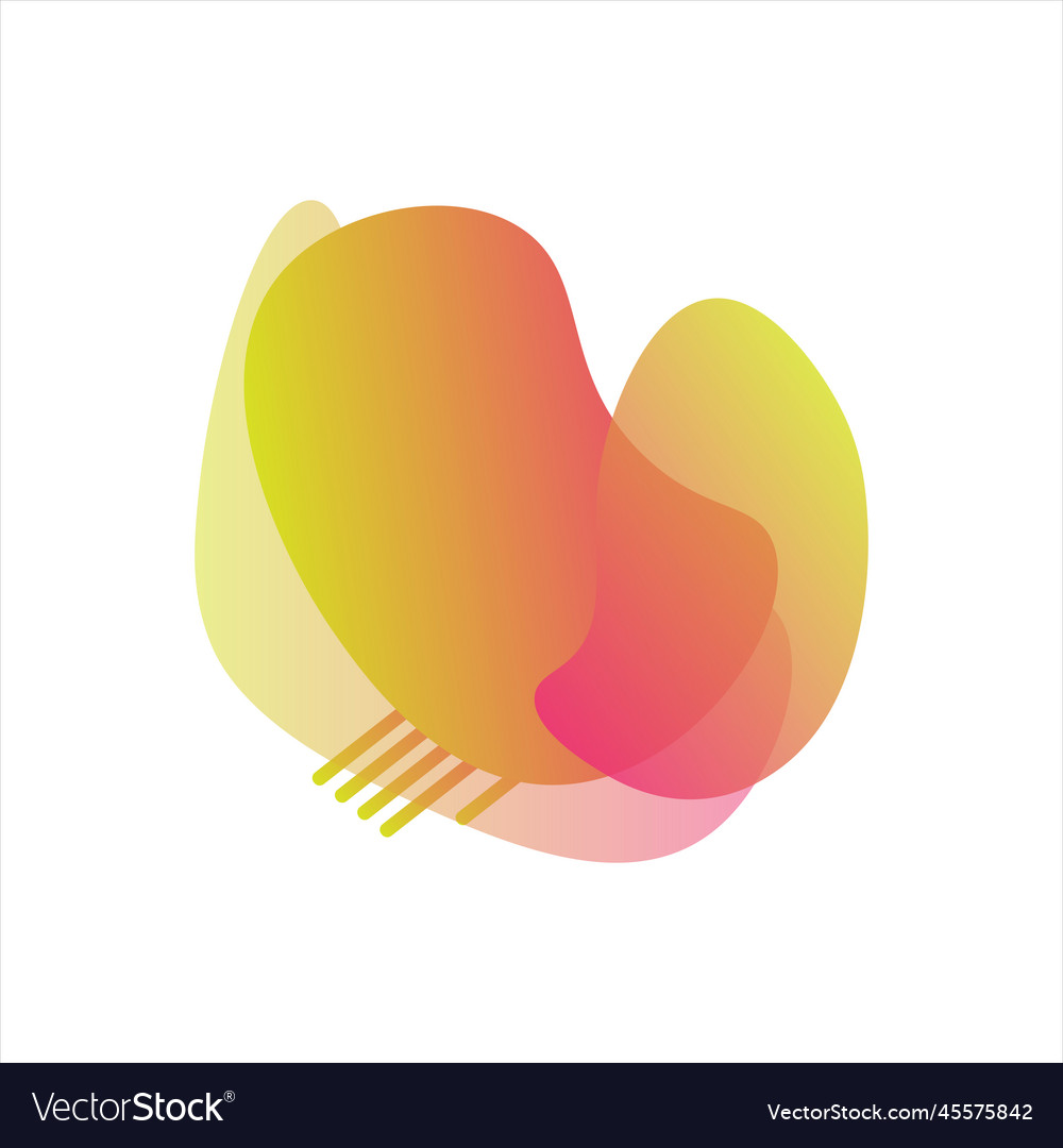 Blob gradient design vector image Blob gradient design