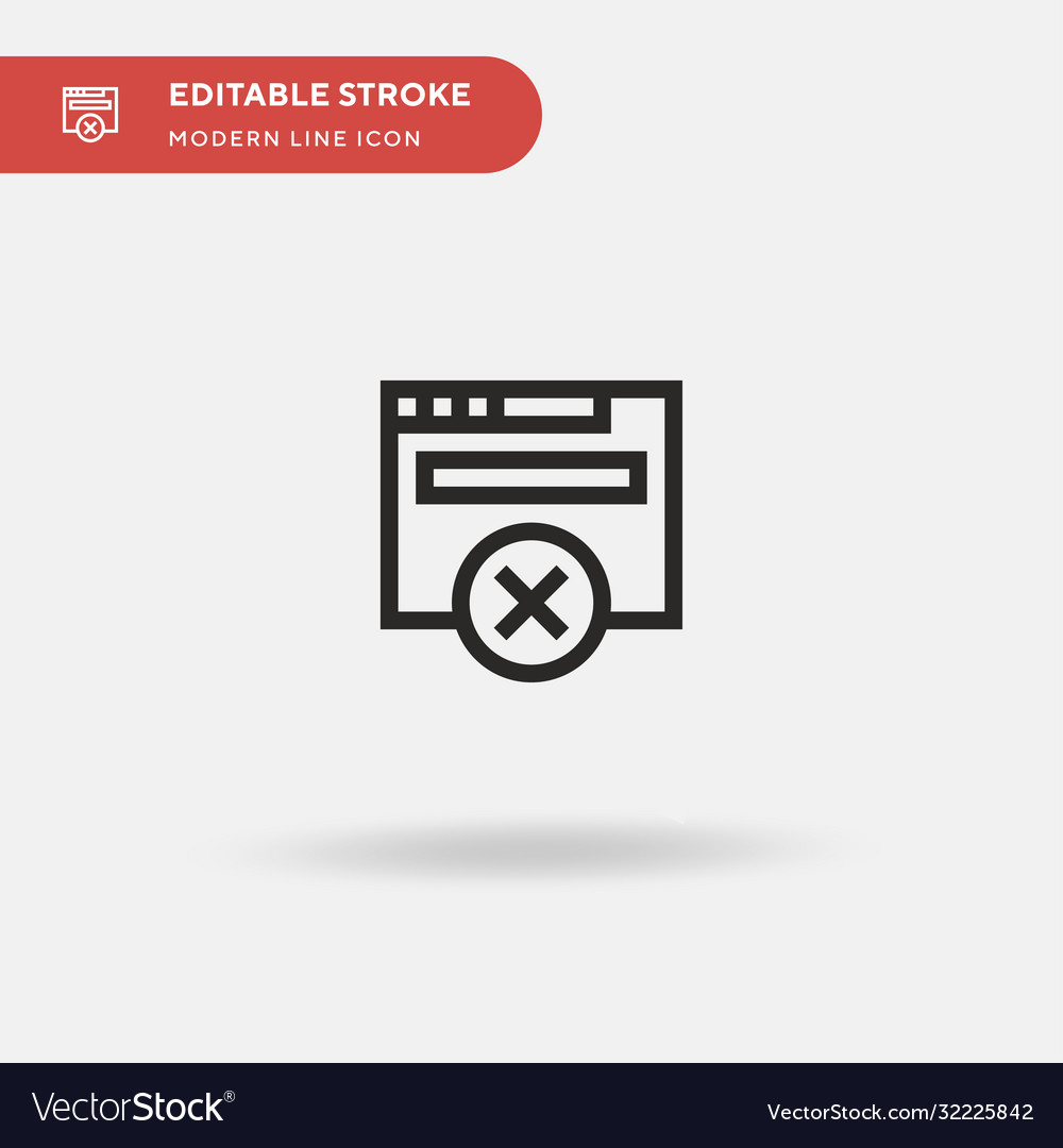 Browser simple icon symbol Vector Image Browser simple icon symbol