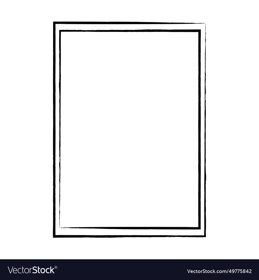 Grunge frame shape icon vertical rectangle