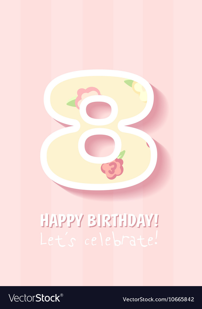 Happy birthday for girl8 years