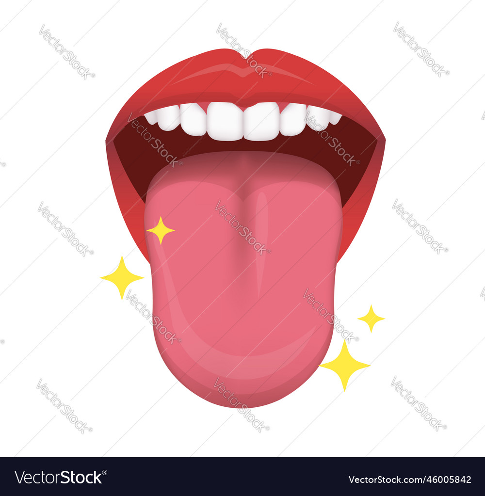 Healthy and clean tongue