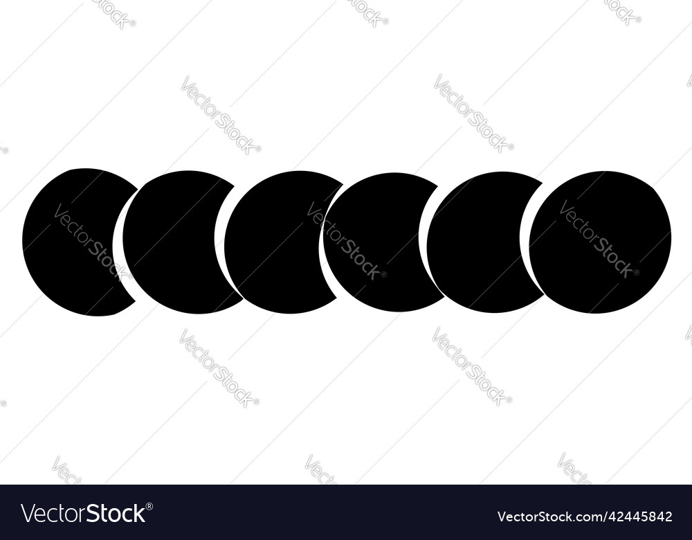 Intersecting overlapping circles rings element