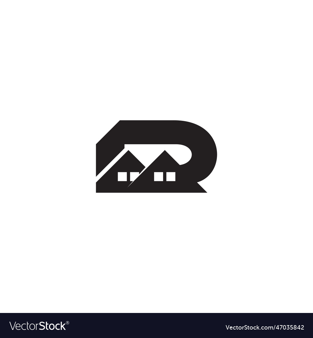 Letter d home resident simple logo