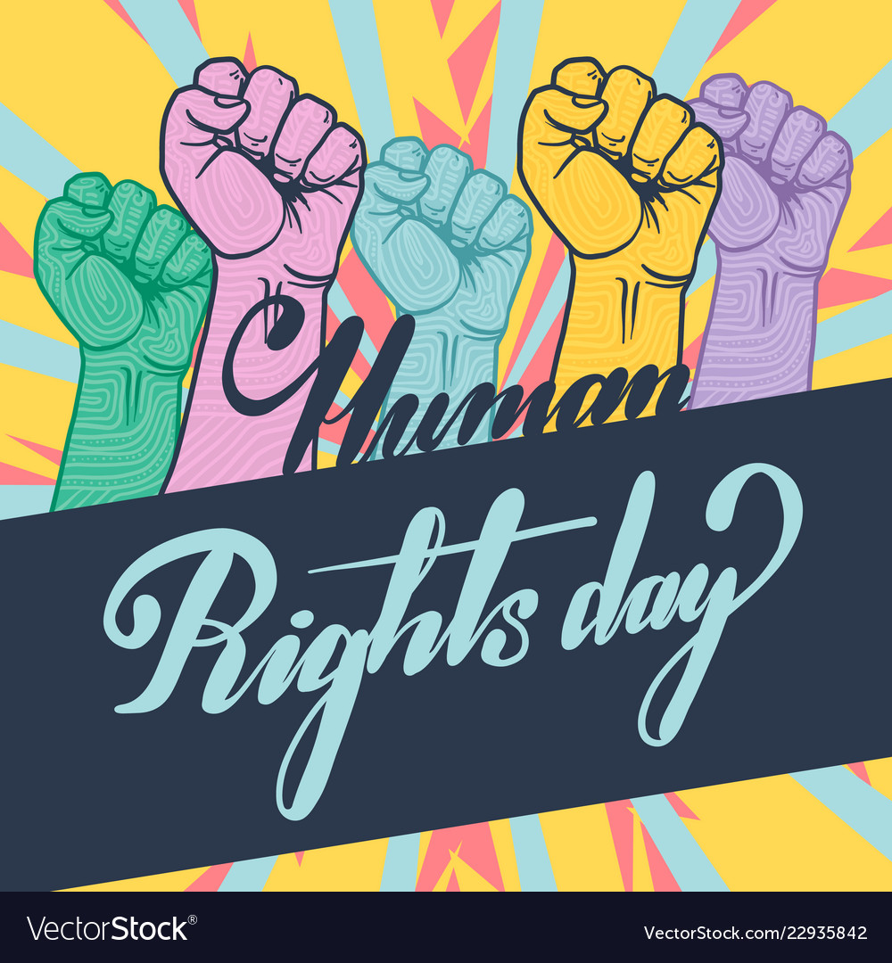 Nice and beautiful abstract for human rights day