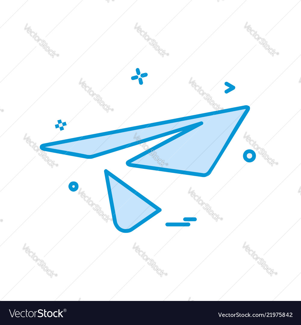 Send button icon design vector image Send button icon design