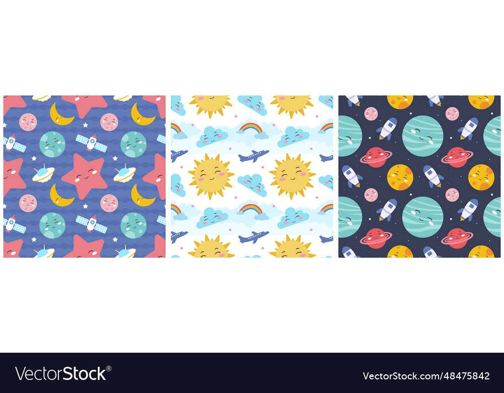Smile seamless pattern design with smiling