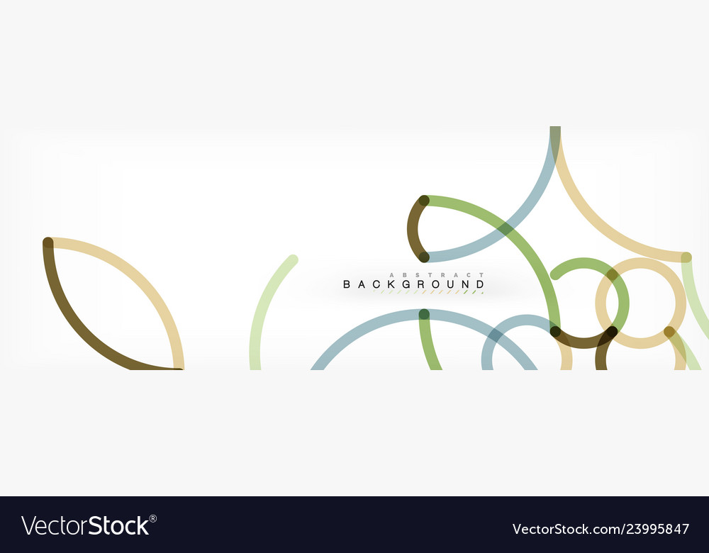 Curly lines abstract background color overlapping