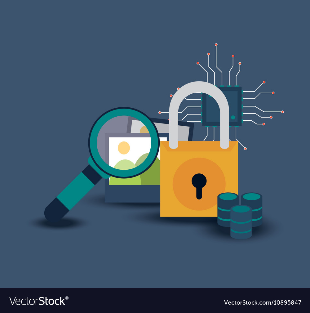 Data center related icons image