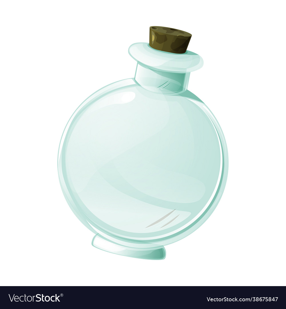 Empty flask for magic potion ui games Vector Image Empty flask for magic potion ui games