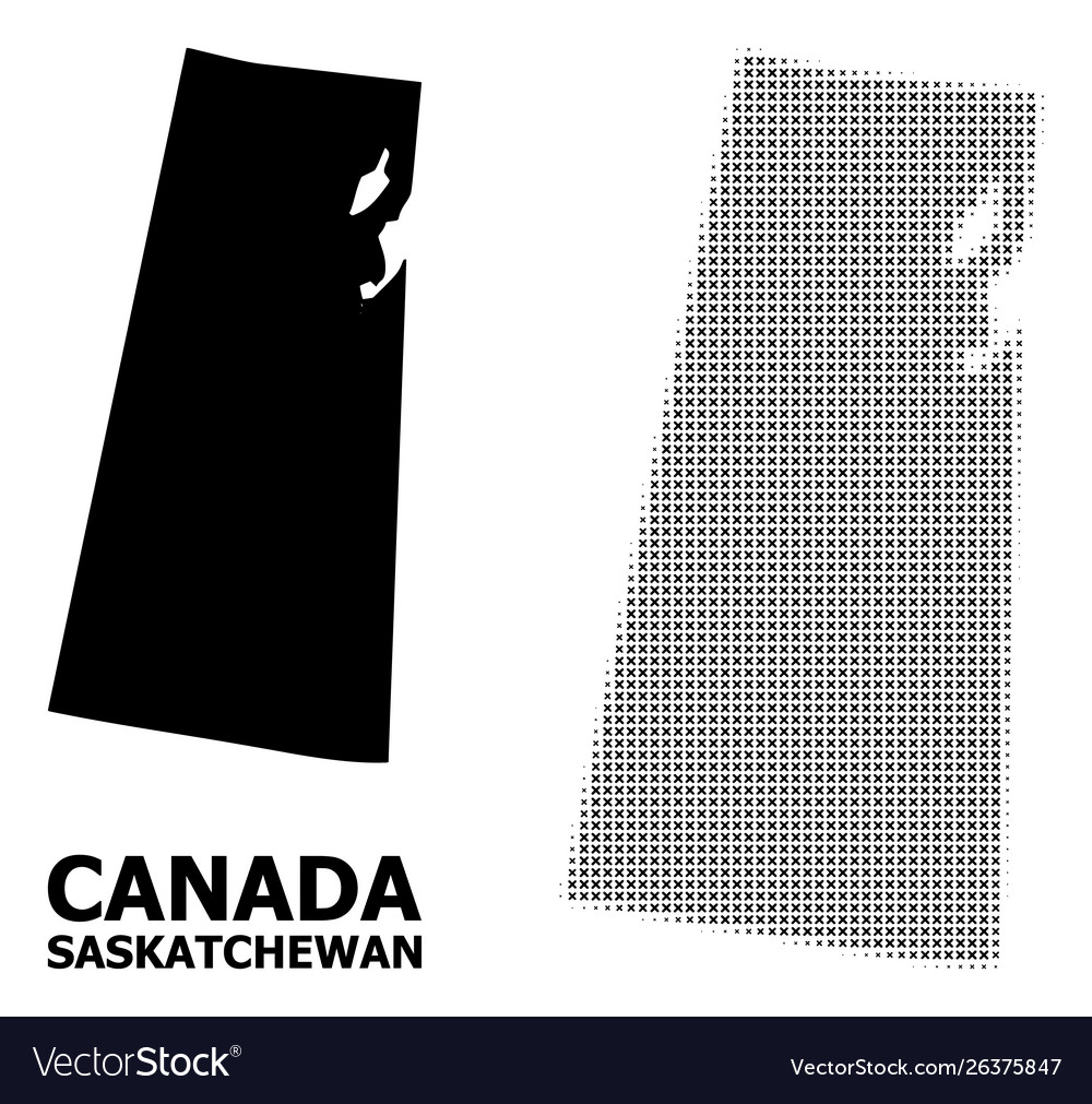 Halftone mosaic and solid map