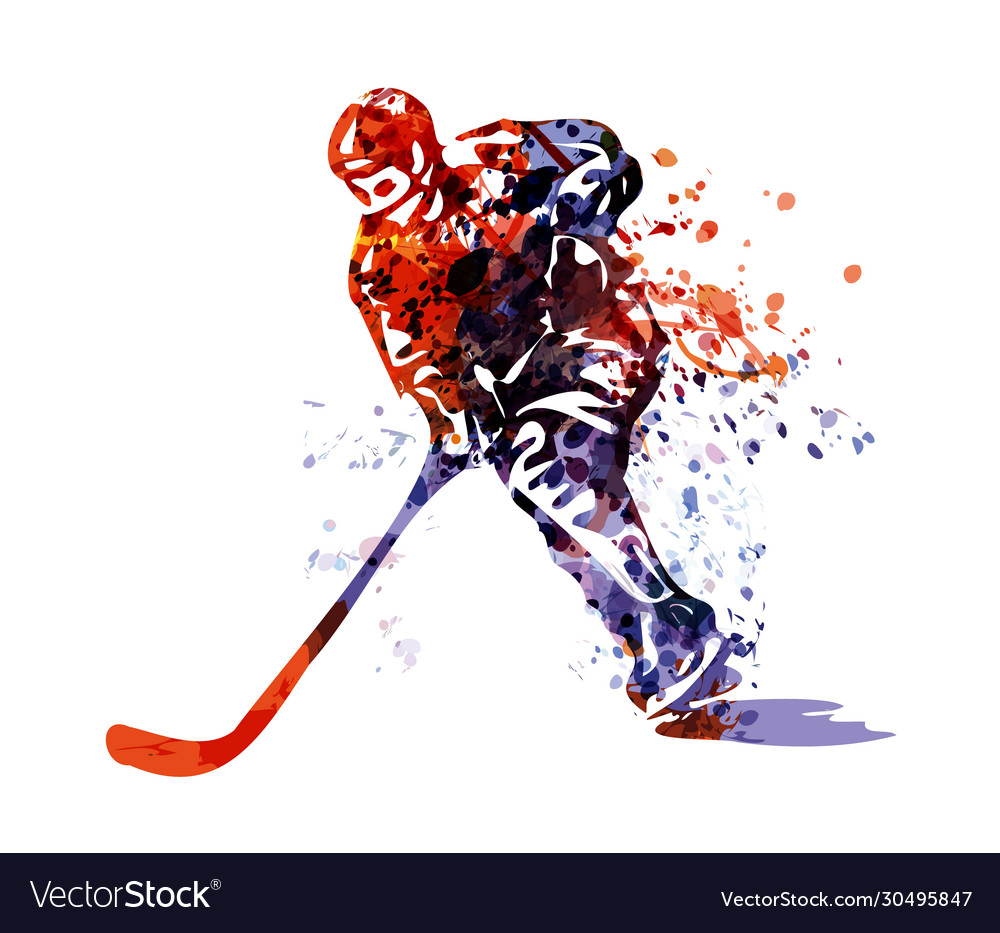 Hockey player vector image Hockey player