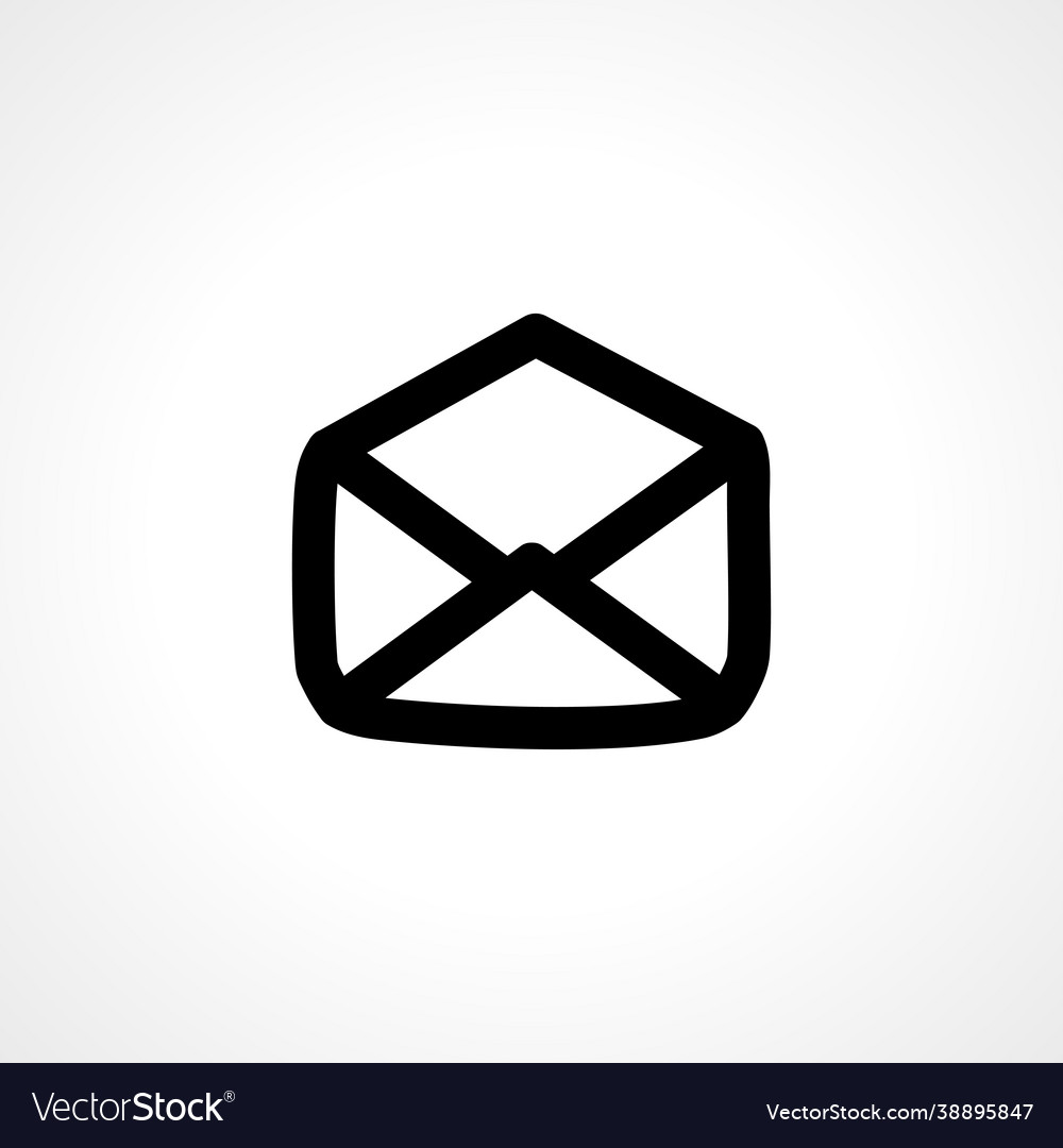 Mail simple isolated web envelope icon