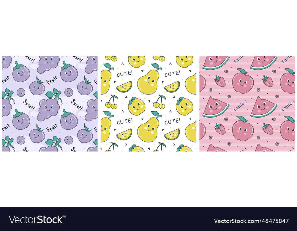 Smile seamless pattern design with smiling vector image Smile seamless pattern design with smiling