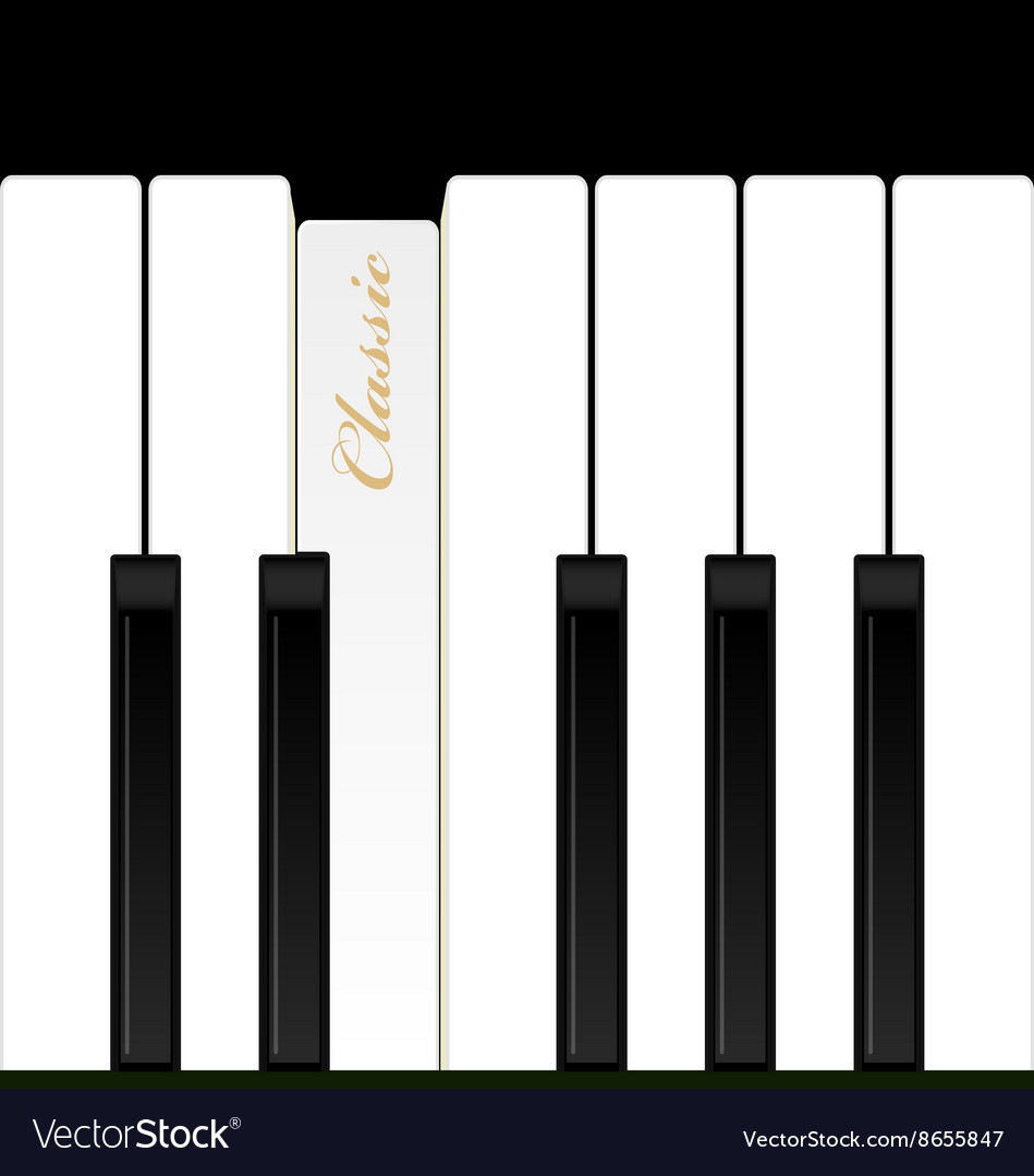 Top view piano keys musical instrument