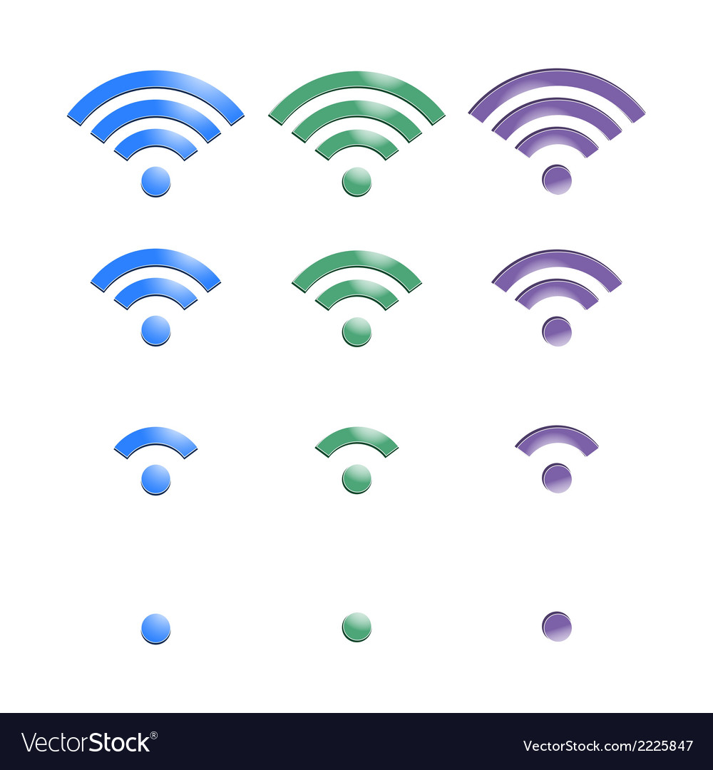 Wireless Network Icon Set