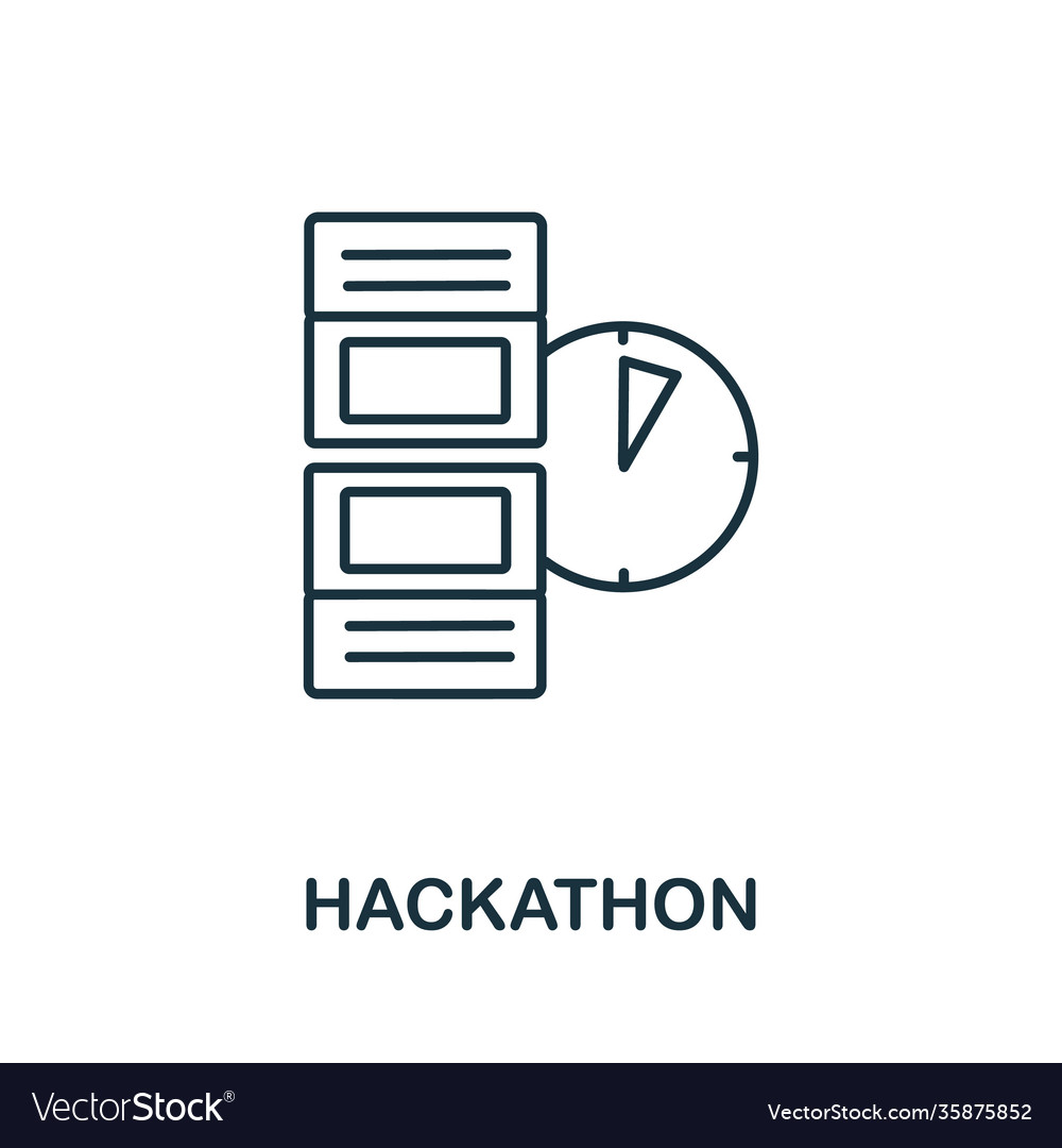 Hackathon icon creative simple symbol from