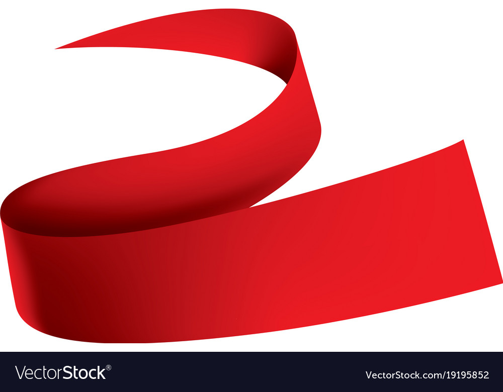 Red ribbon Royalty Free Vector Image - VectorStock