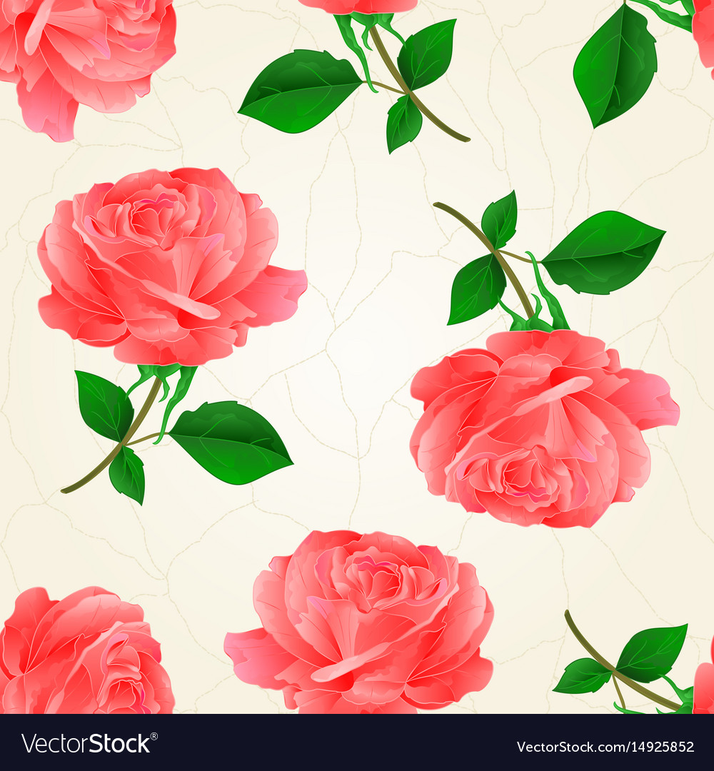Seamless texture flower pink rose twig
