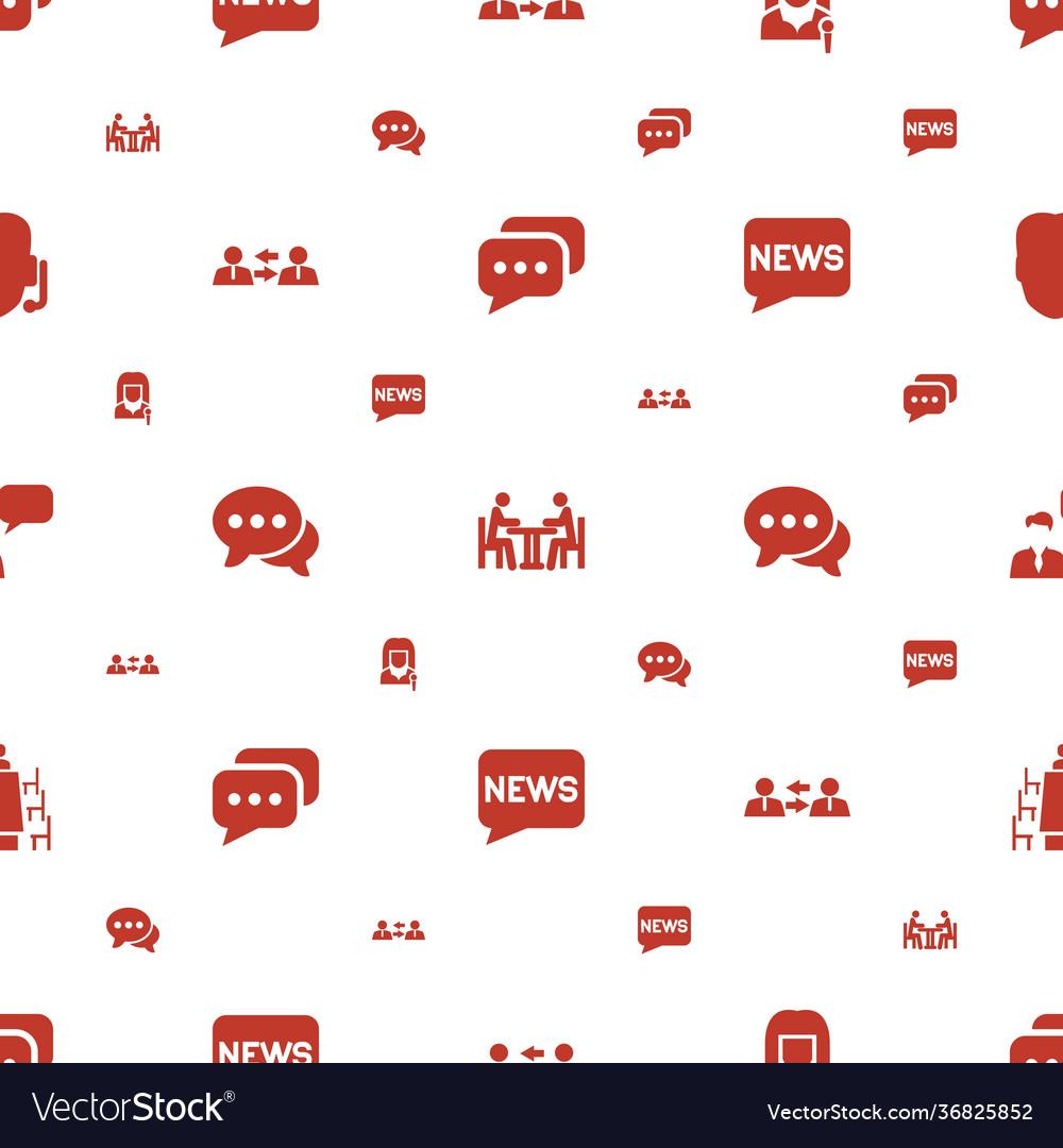 Talk icons pattern seamless white background