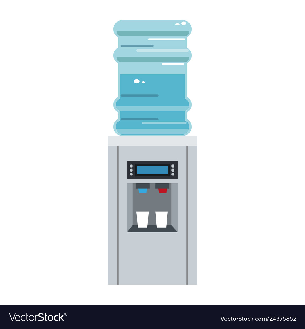 Water dispenser with bottle