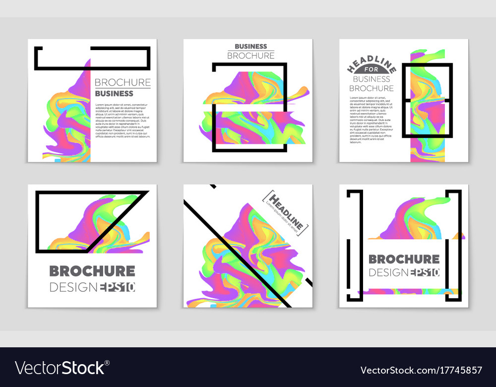 Abstract layout background set for art