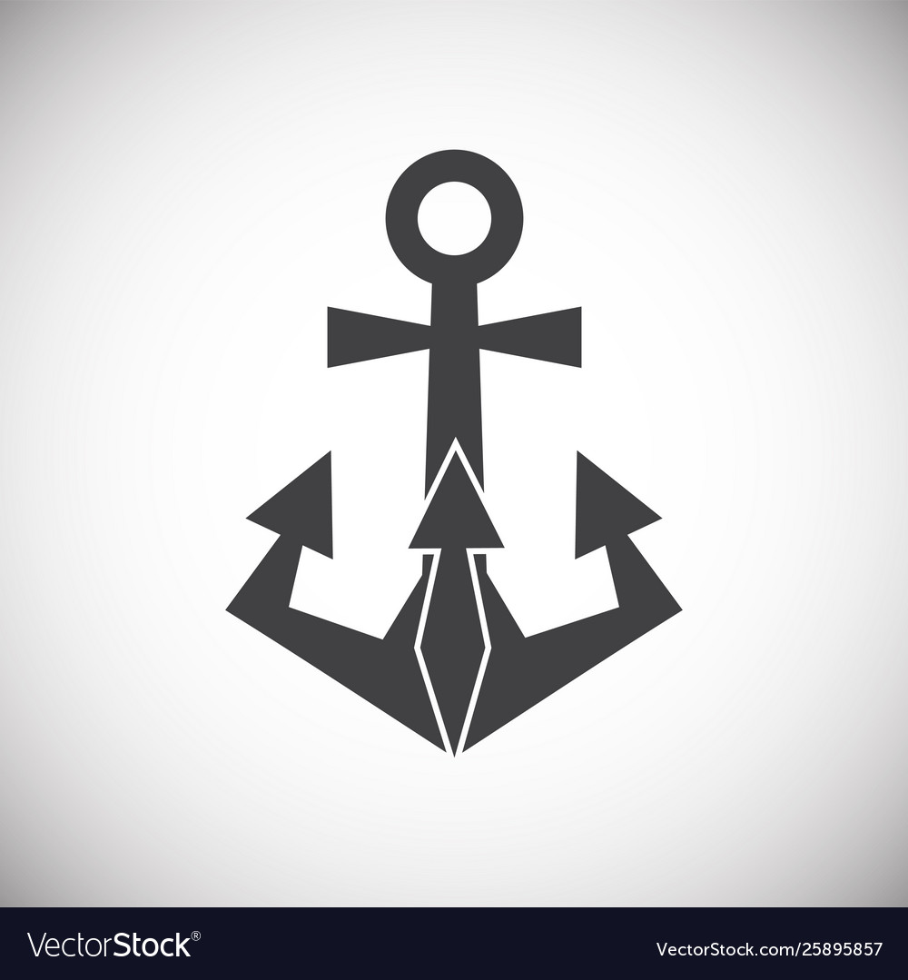 Anchor icon on background for graphic and web