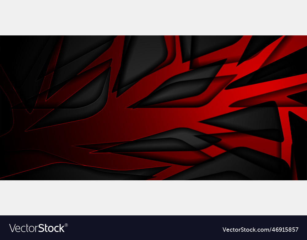 Black and red grid tech pattern abstract