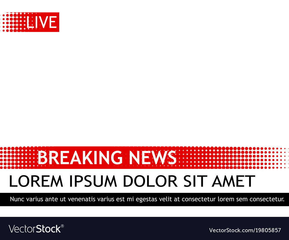 breaking news headline template